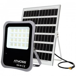 Proyector solar 30W con mando IP65 5000K ATMOSS PRY 123